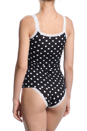 Памучен комплект, черен с бели точки 6460+2381