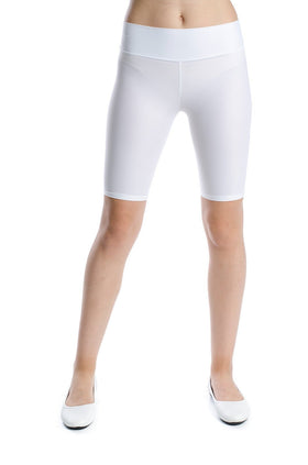 Бели микрофибърни бермуди 343-К3