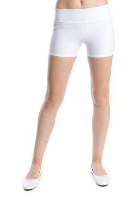 Бели микрофибърни шорти 343-2