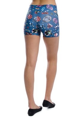 Микрофибърни шорти , щампа "Скъпоценни камъни" 343-20