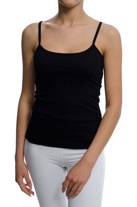 Черен памучен потник 646