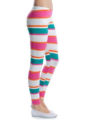 Памучен клин, щампа "Цветно райе" 3423