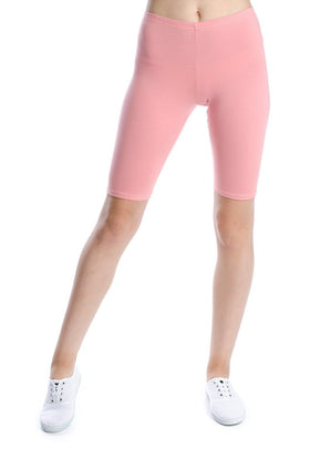 Памучни бермуди, цвят пудра 342-С