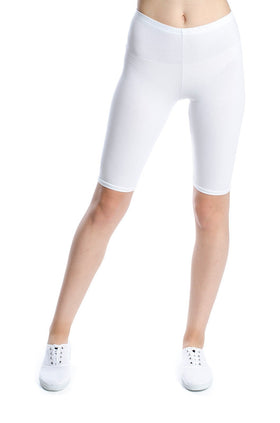 Бели памучни бермуди 342-С