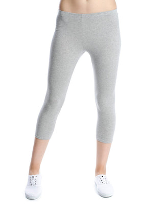 Светлосиво-меланжиран памучен клин 342 (7/8)