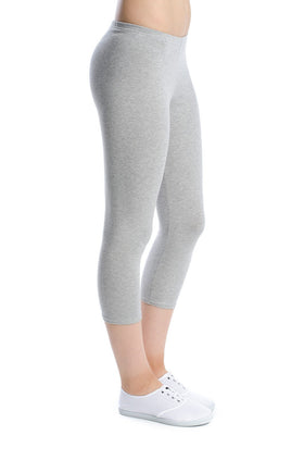 Светлосиво-меланжиран памучен клин 342 (7/8)