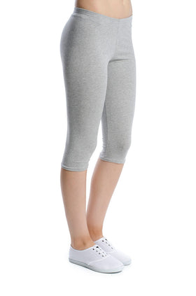 Светлосиво-меланжиран памучен клин 342-К (3/4)