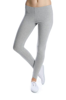 Светлосиво-меланжиран памучен клин 3420