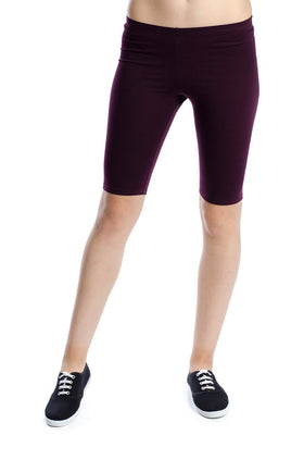 Памучни бермуди, цвят патладжан 342-С