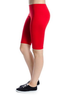 Червени памучни бермуди 342-С