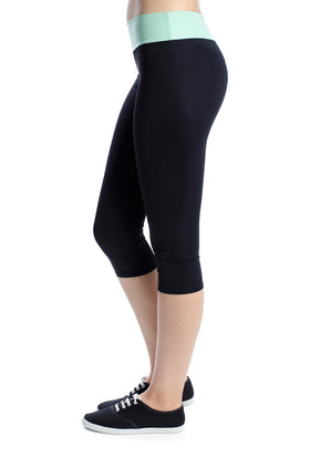 Черен микрофибърен клин с резедав колан 343-4 (7/8)