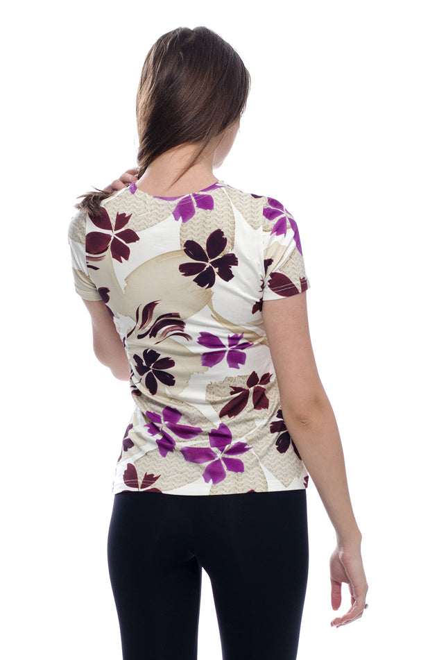 Памучна блуза с къс ръкав "Акварел" 520-К1