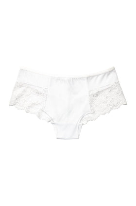 Бяла бразилиана с дантела и тюл 4059