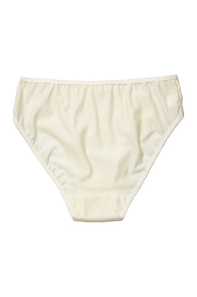 Дълбоки микрофибърни бикини с дантела, цвят шампанско 2612