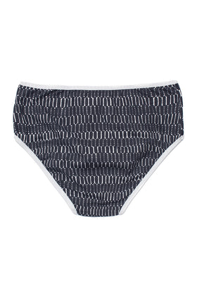 Памучни бикини с щампа "Черно-бял принт" 202