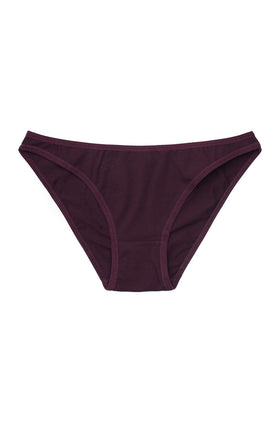 Памучни бикини, цвят патладжан 2362