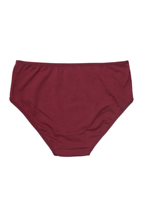 Памучни бикини, цвят бордо 201
