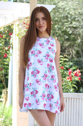 Къса памучна рокля "Роза" 809